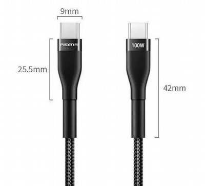 ��� ����� ������� USB TYPE C � USB TYPE C ������ ����� 1.2 ��� | �� 100W | 5A