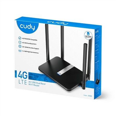 ����� ������ - CUDY LT500 4G LTE - ���� AC1200