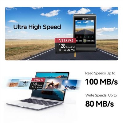 ����� ������ VIOFO 128GB Industrial Grade microSDXC U3 A2 V30