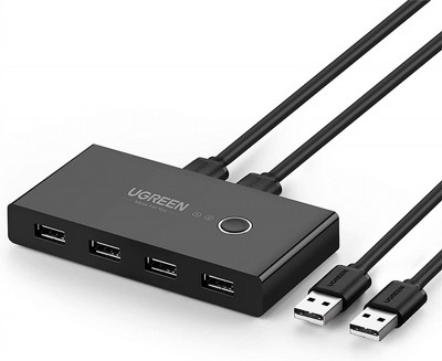 ��� ���� KVM USB  SWITCH - ������ ����� USB ��� 2 ������ - USB2.0