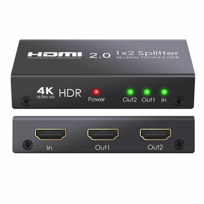 ���� HDMI �-2 ������ (SPLITTER) ����  4K ULTRA HD 60FPS - ���� EDID