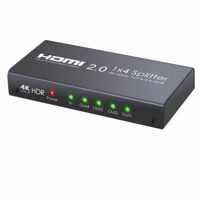 ���� HDMI �-4 ������ (SPLITTER) ����  4K ULTRA HD 60FPS - ���� EDID