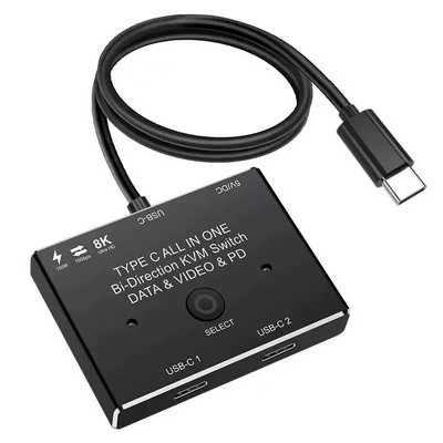 ��� USB TYPE C 3.1 GEN2 �� ������  USB C BI-DIRECTIONAL SWITCH | ���� �� 8K | ����� 100W PD | ��� 10Gbps | �� ��� ����