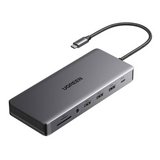 ���� ����� UGREEN ������ USB TYPE C -13 in 1 - ���� 3 ������ ���� 4K 60HZ, ����� ��� GIGABIT ETHERNET, ������  3.2 USB, ���� �������, ������ PD