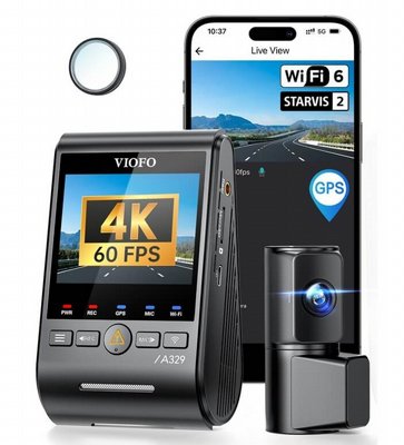 ����� ���  VIOFO A329S 2CH 4K 60FPS - ���� GPS | ���� ���� ������ | ����� ������ �� SSD �� 4TB