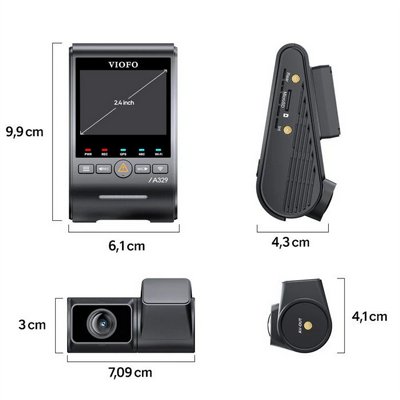 ����� ���  VIOFO A329S 2CH 4K 60FPS - ���� GPS | ���� ���� ������ | ����� ������ �� SSD �� 4TB