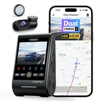 ����� ��� VIOFO A229 PRO DUO 4K - ���� GPS - ���� ���� ������