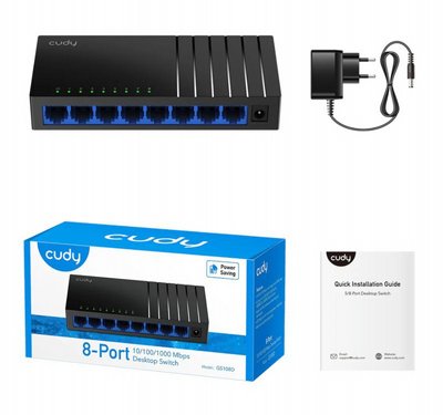 ��� ��� 8 ������ - CUDY 8 port GIGABIT - GS108D