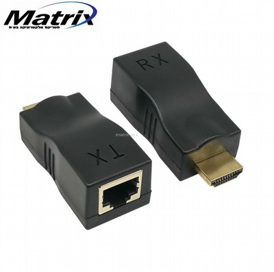 ����� / ����� HDMI �� ��� ��� ��� CAT5E / CAT6 - �� 30 ��� - ���� FULL HD 1080P
