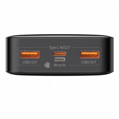 POWERBANK ����� �����/���� ����  - ������ �� 10000mAh - ��� ��� ��� ���� �� BASEUS ������ �� �� 2 ������� ������