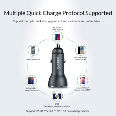 ���� ���� ORICO  � ���� QUALCOMM QUICK CHARGE 3.0 � �� 2 ������ USB