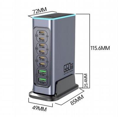 ���� ������ GaN 140W | ���� ����� �� 8 ������� TYPE C + USB | 