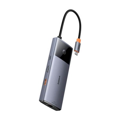 ���� ����� BASEUS 4K ������ USB 3.2 TYPE C -6 in 1 - ���� HDMI, ��� GIGABIT, ������ USB3.2 GEN2 ������ PD