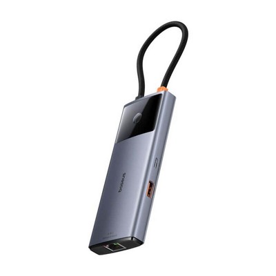 ���� ����� BASEUS 4K ������ USB 3.2 TYPE C -6 in 1 - ���� HDMI, ��� GIGABIT, ������ USB3.2 GEN2 ������ PD