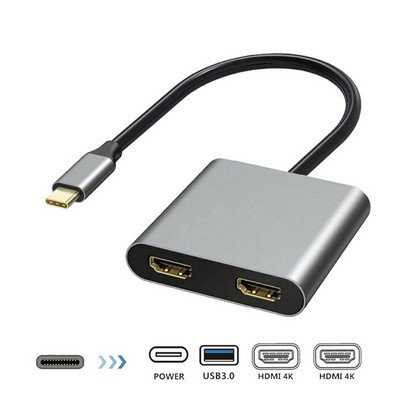 ���� � THUNDERBOLT 3 � 2 ���� HDMI �� 4K 60fps �� ����� - Thunderbolt 3 to dual 4K HDMI