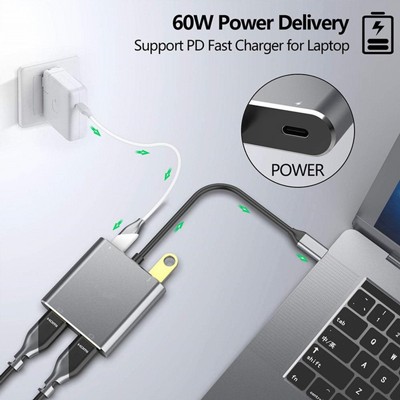 ���� � THUNDERBOLT 3 � 2 ���� HDMI �� 4K 60fps �� ����� - Thunderbolt 3 to dual 4K HDMI