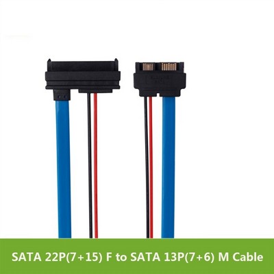 ���� � SLIMLINE SATA �- SATA - �22 ��� � 13 ��� - SATA 7+15 22P Female to SLIMLINE SATA 7+6 13P Male