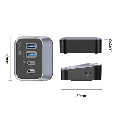 ���� USB 3.2 GEN2 ������ �� 4 ������  ORICO -  ���� 10Gbps