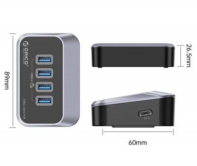 ���� USB 3.2 GEN2 ������ �� 4 ������  ORICO -  ���� 10Gbps