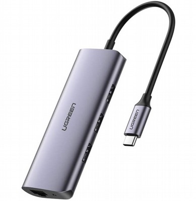 ���� / ����� ��� ������� ������  TYPE C ���� 3 ���� USB3 ����� UGREEN � TYPE C �-RJ45 � GIGABIT ETHERNET
