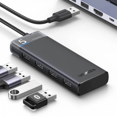 ���� USB 3.2 Gen1 �� 4 ������ ������ ���� ������ UGREEN CM653