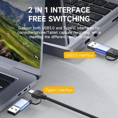  ���� ����� HDMI ������ USB3.0 �� ����� TYPE C - ����� 1080P - ���� ��������