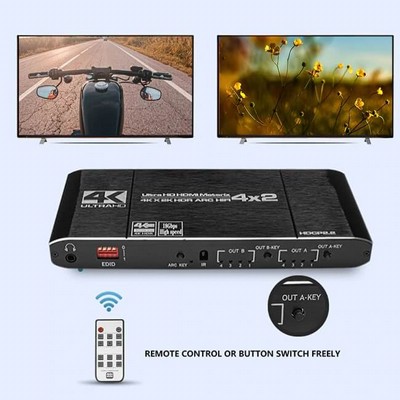 ������ HDMI 4X2 - ����/��� HDMI 2.0 4K �-2 ������ � 4 ������  ���� ARC ������� ����� - ���� ��� ����