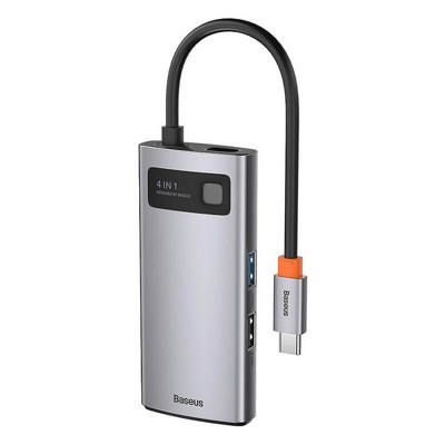 ���� ����� BASEUS ������ USB TYPE C -4 in 1 - ���� HDMI, USB2.0, USB3.0 ������ PD