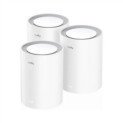 ����� Mesh WiFi 6 AX3000 �� 3 ������ Cudy M3000 (3-Pack) � ����� 2.5GbE ��� �����