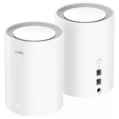 ����� Mesh WiFi 6 AX3000 �� 2 ������ Cudy M3000 (2-Pack) � ����� 2.5GbE ��� �����