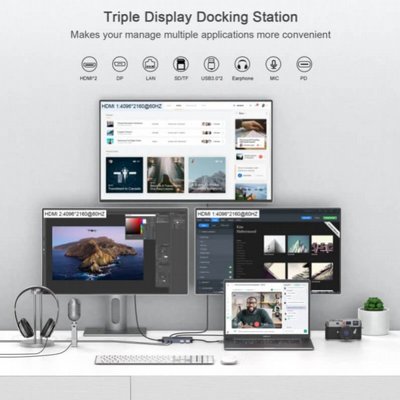 ���� ����� 11 � 1 | DISPLAYLINK | �� 3 ����� 4K 60Hz | ����� � MACBOOK � WINDOWS  | ���� ����� PD �� 100W