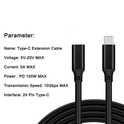 ��� TYPE C ��� ���� (�����) USB 3.1 GEN2 - ���� 50 �"�