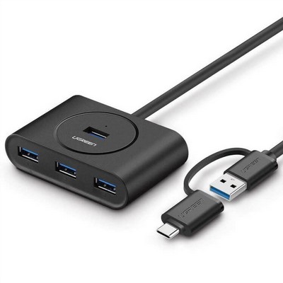���� USB 3.0 ������ �� 4 ������ �� UGREEN - ���� ����� TYPE C ������ USB3