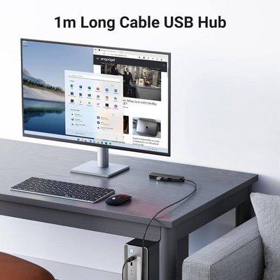 ���� USB 3.0 �� 4 ������ ���� 1 ��� UGREEN CM219