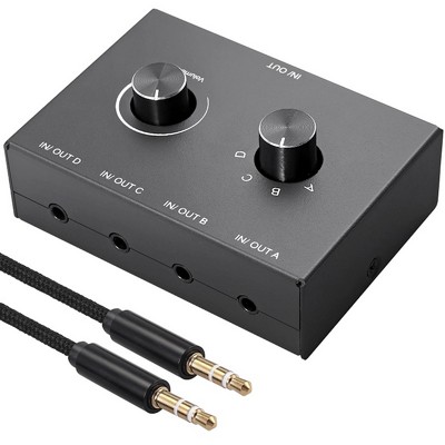 ��� ����� �� ������ - �� ������ PL3.5mm - �� 4 ������ �����  - 4WAY BI-DIRECTIONAL AUDIO SWITCH