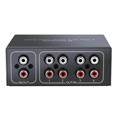 ��� ����� �� ������ - �� ������ RCA - �� 4 ������ �����  - 4WAY BI-DIRECTIONAL AUDIO SWITCH