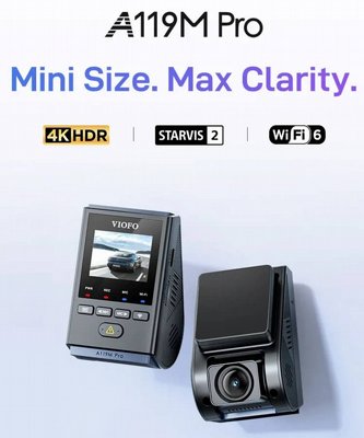 VIOFO A119M Pro ����� ��� ����� 4K HDR �� GPS ������ Sony STARVIS 2