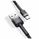 כבל טעינה וסנכרון TYPE C - שחור - 2 מטר - BASEUS כבל טעינה וסנכרון TYPE C - שחור - 2 מטר - BASEUS