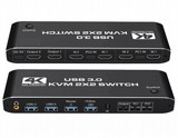 ����� ����� DUAL HDMI KVM �-2 ������ ����� ����� ��� �� 2 ����� � USB - ����� � EXTENDED - 4K