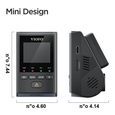 ����� ��� VIOFO A119 MINI 2 - ���� ����� ���� - SUPER CAPACITOR - ����� 2 SONY STARVIS - ���� GPS