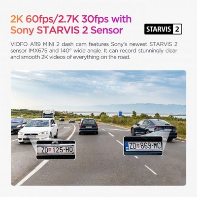 ����� ��� VIOFO A119 MINI 2 - ���� ����� ���� - SUPER CAPACITOR - ����� 2 SONY STARVIS - ���� GPS