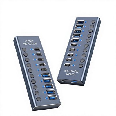 ���� USB �� 10 ������ USB-A �-USB-C ������� �� 10Gbps |  ��� USB HUB 985F