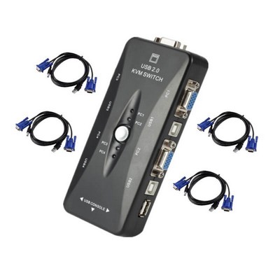 ����� ����� VGA KVM �-4 ������ ����� ����� ��� VGA + USB