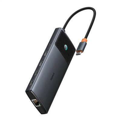 ���� ����� BASEUS ������ USB TYPE C -10 in 1 - ���� 2 ������  4K 60Hz HDMI,  ������ USB3.2, ���� �������, ��� GIGABIT  ������ PD