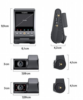 ����� ���  VIOFO A329S 3CH 4K 60FPS - ���� GPS | ���� ���� ������ ����� ������ | ����� ������ �� SSD �� 4TB