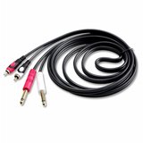 ��� ����� 2x RCA ��� - 2x PL 6.35 ���� ��� ���� 2 ��� 