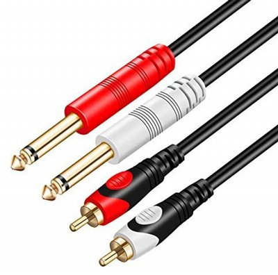 ��� ����� 2x RCA ��� - 2x PL 6.35 ���� ��� ���� 2 ��� 