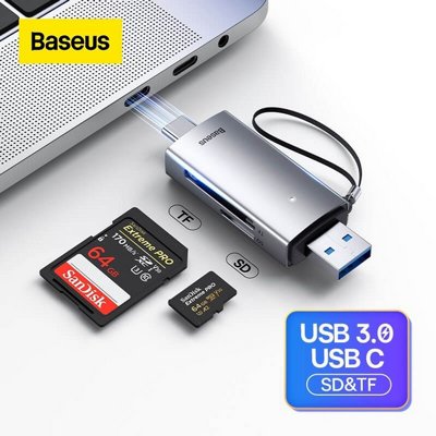 ���� ������� ���� TYPE C / USB3.0 - ����� SD �- SD -  �� BASEUS