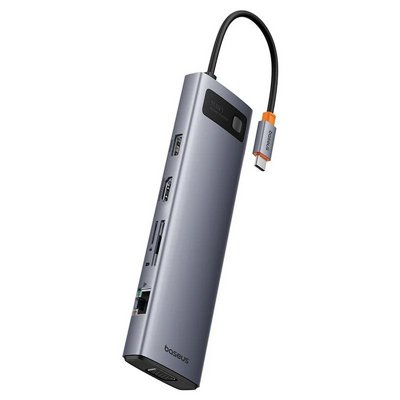 ���� ����� BASEUS ������ USB TYPE C -11 in 1 - ������ �� 2 ����� �������� ���� VGA, ��� GIGABIT, ����� PD, ���� USB3