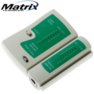 ���� ���� RJ45 RJ11 - ��� ������ - NETWORK CABLE TESTER